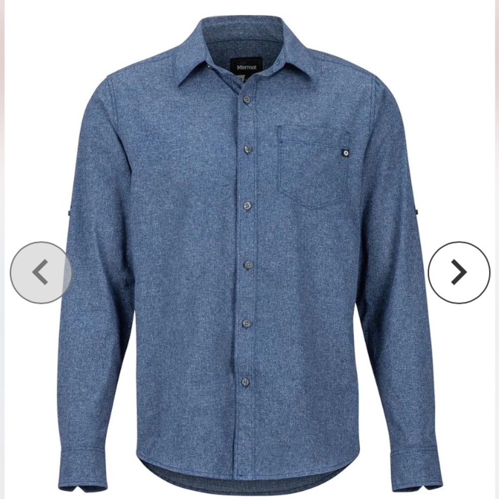 Marmot Aerobora Long-Sleeve Shirt - Men's Artic Blue Medium